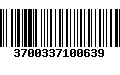 Código de Barras 3700337100639