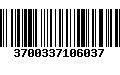 Código de Barras 3700337106037