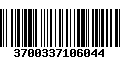 Código de Barras 3700337106044