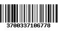 Código de Barras 3700337106778