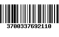 Código de Barras 3700337692110