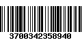 Código de Barras 3700342358940