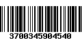 Código de Barras 3700345904540