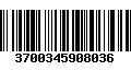 Código de Barras 3700345908036