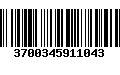 Código de Barras 3700345911043