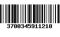 Código de Barras 3700345911210