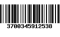 Código de Barras 3700345912538