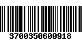 Código de Barras 3700350600918