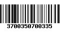 Código de Barras 3700350700335