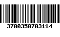 Código de Barras 3700350703114