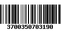 Código de Barras 3700350703190