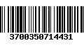 Código de Barras 3700350714431