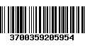 Código de Barras 3700359205954