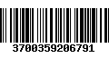 Código de Barras 3700359206791