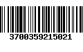 Código de Barras 3700359215021