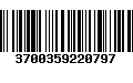 Código de Barras 3700359220797