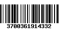 Código de Barras 3700361914332