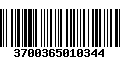 Código de Barras 3700365010344