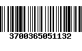 Código de Barras 3700365051132