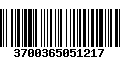 Código de Barras 3700365051217