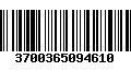 Código de Barras 3700365094610