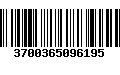 Código de Barras 3700365096195