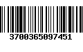 Código de Barras 3700365097451