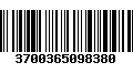 Código de Barras 3700365098380