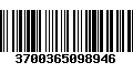 Código de Barras 3700365098946