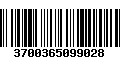 Código de Barras 3700365099028