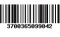 Código de Barras 3700365099042