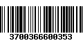 Código de Barras 3700366600353