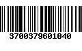 Código de Barras 3700379601040