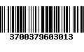 Código de Barras 3700379603013