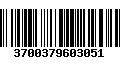 Código de Barras 3700379603051