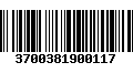 Código de Barras 3700381900117