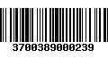 Código de Barras 3700389000239