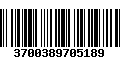 Código de Barras 3700389705189