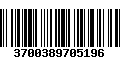 Código de Barras 3700389705196