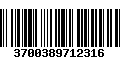 Código de Barras 3700389712316