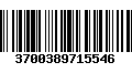 Código de Barras 3700389715546