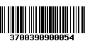 Código de Barras 3700390900054