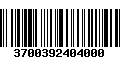 Código de Barras 3700392404000