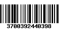 Código de Barras 3700392440398