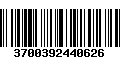 Código de Barras 3700392440626