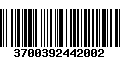 Código de Barras 3700392442002