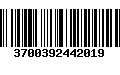 Código de Barras 3700392442019