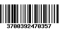 Código de Barras 3700392470357