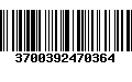 Código de Barras 3700392470364