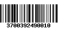 Código de Barras 3700392490010